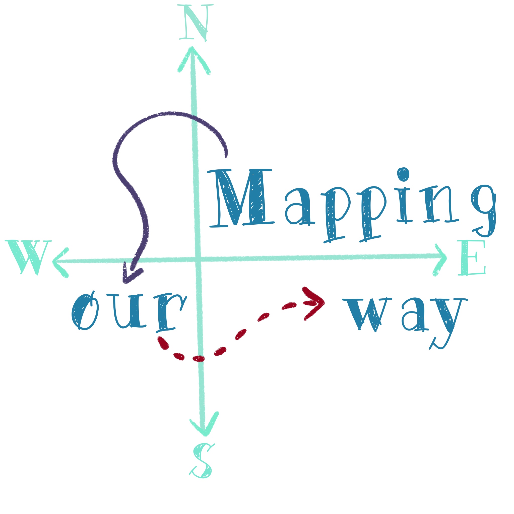 logo of the mapping my way exhibition